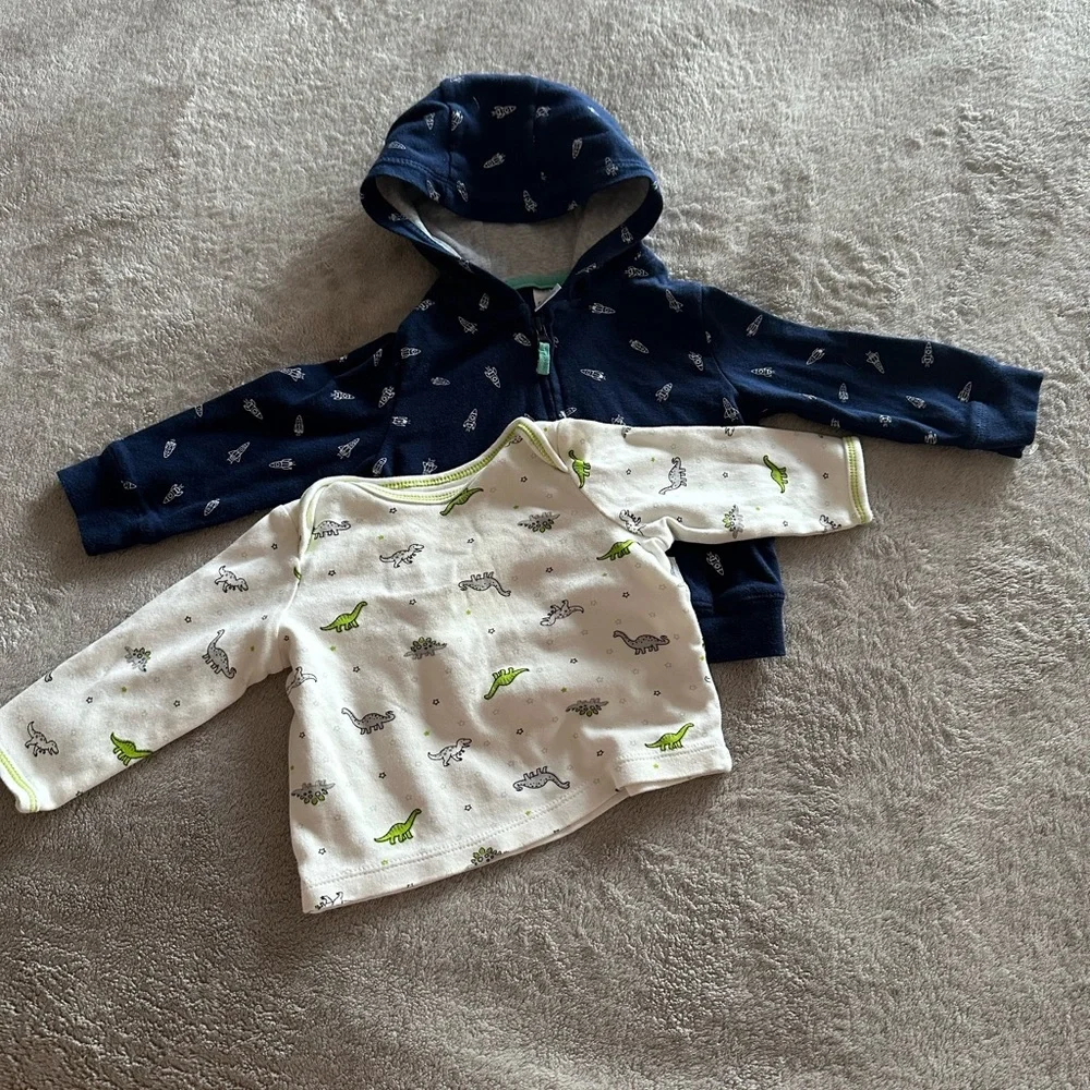 Carter’s & Little me jacket, long sleeve tee set